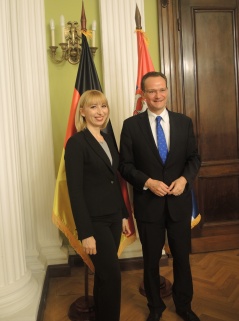 22 March 2016 Chairman of Bundestag’s Committee on EU Affairs Gunther Krichbaum and the Head of the PFG with Germany